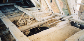Sanierung im Dachstuhl