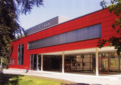 Eingangsseite Mensa- und Bibliotheksgebäude Hochschule Zittau/Görlitz
